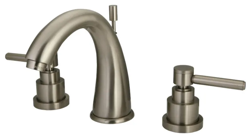 Kingston Brass KS2968EL 8 in. Widespread Bathroom Faucet, Brushed Nickel