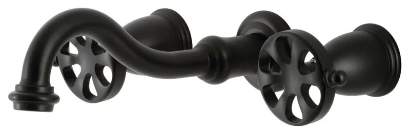 Kingston Brass KS302.RX Belknap Wall Mounted Tub Filler - Matte Black