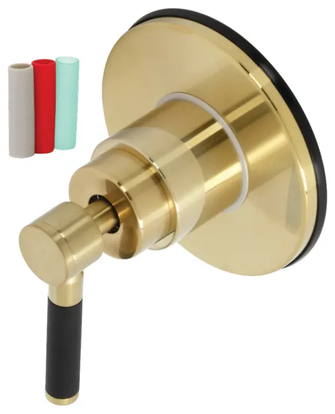 Kingston Brass KS303.DKL Kaiser 3 Function Diverter Valve Trim - Brushed Brass