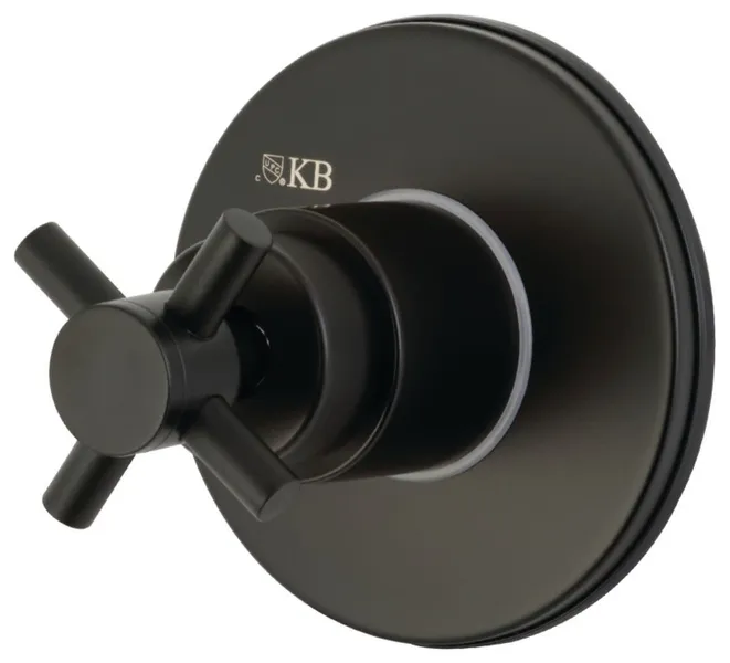 Kingston Brass KS303.DX Concord Single Handle 3 Function Diverter - Matte Black
