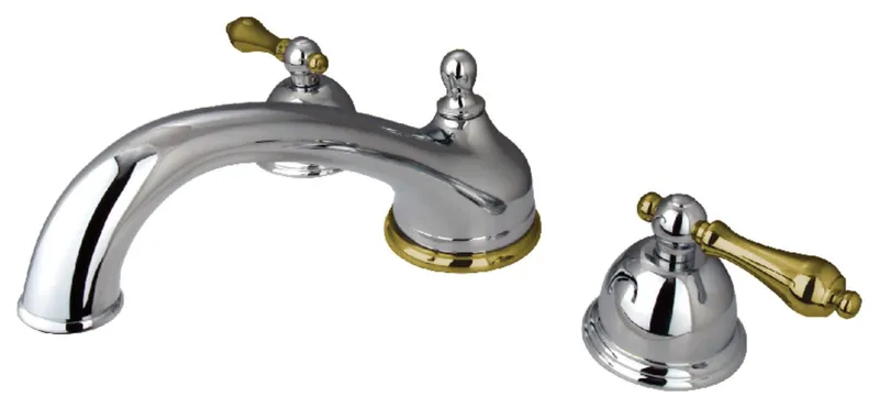 Kingston Brass KS335.AL Vintage Deck Mounted Roman Tub Filler - Polished