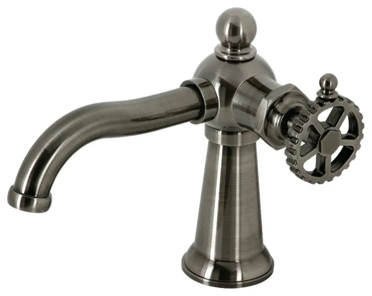 Kingston Brass KS354CGVN Single-Handle Bathroom Faucet, Push Pop-Up