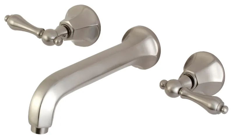 Kingston Brass KS402.AL Metropolitan Wall Mounted Tub Filler - Brushed Nickel