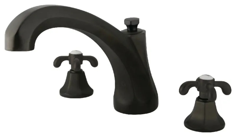 Kingston Brass KS432.TX Vintage Deck Mounted Roman Tub Filler - Oil Rubbed
