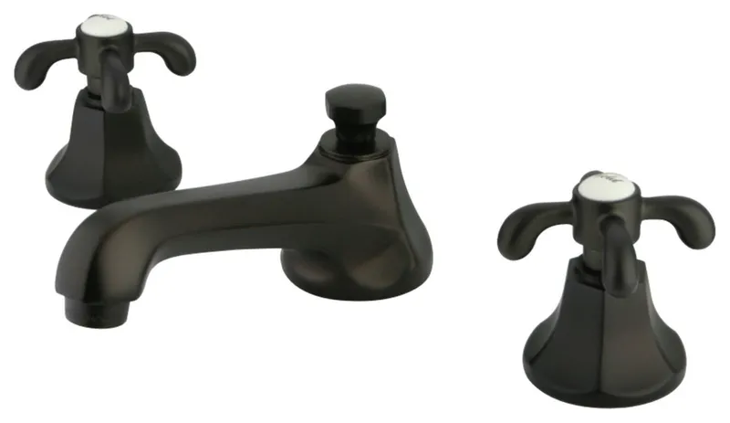 Kingston Brass KS446.TX French Country 1.2 GPM Widespread - Oil Rubbed Bronze