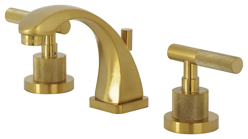 Kingston Brass KS494.KNL Convergent 1.2 GPM Widespread Bathroom - Brushed Brass