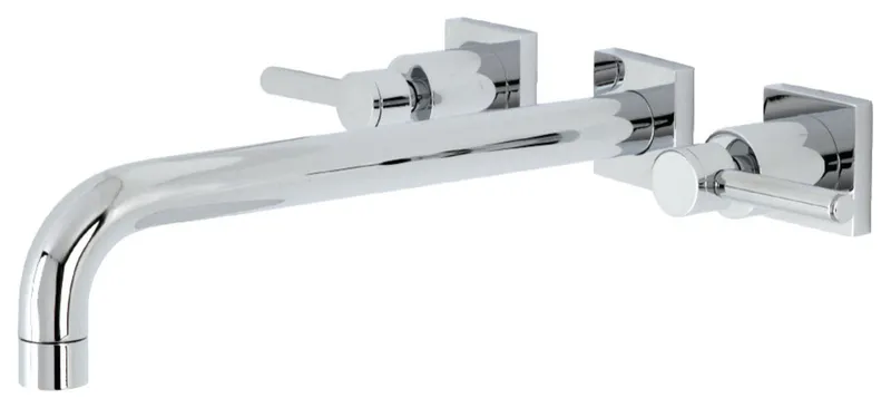 Kingston Brass KS605.DL Concord Wall Mounted Roman Tub Filler - Polished Chrome