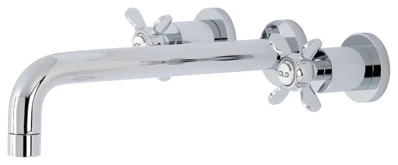 Kingston Brass KS802.BEX Essex Wall Mounted Tub Filler - Polished Chrome