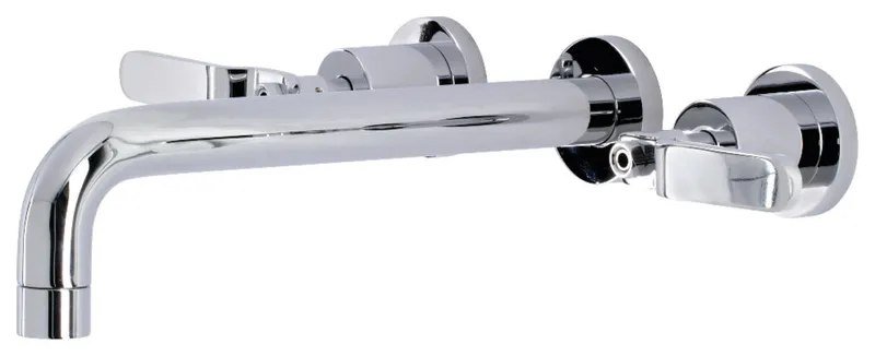 Kingston Brass KS802.KL Whitaker Wall Mounted Tub Filler - Polished Chrome