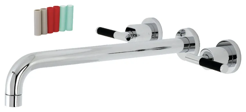 Kingston Brass KS804.CKL Kaiser Wall Mounted Roman Tub Filler - Polished Chrome