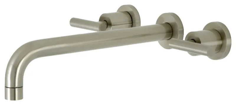 Kingston Brass KS805.CML Manhattan Wall Mounted Roman Tub Filler - Brushed