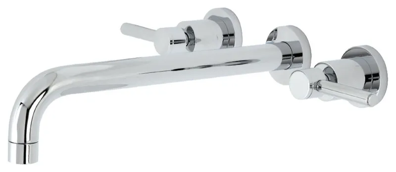Kingston Brass KS805.DL Concord Wall Mounted Roman Tub Filler - Polished Chrome