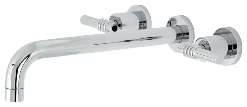 Kingston Brass KS805.ML Milano Wall Mounted Roman Tub Filler - Polished Chrome