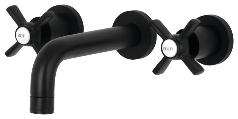 Kingston Brass KS812.ZX Millennium 1.2 GPM Wall Mounted - Matte Black