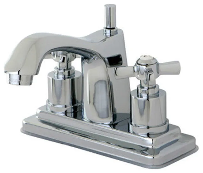 Kingston Brass KS864.ZX Millennium 1.2 GPM Centerset Bathroom - Polished Chrome