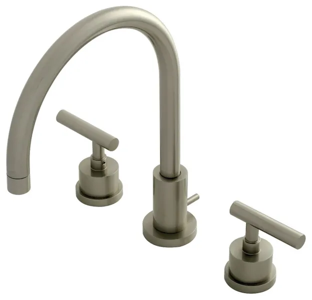 Kingston Brass KS892.CML Manhattan 1.2 GPM Widespread Bathroom - Brushed Nickel