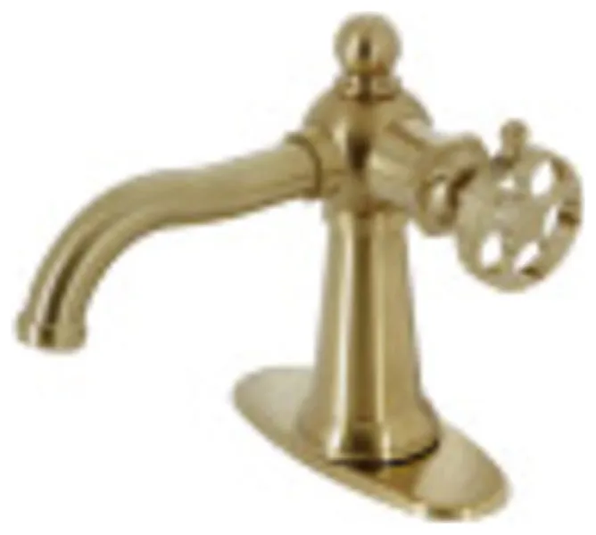 Kingston Brass KSD354.RKX Webb 1.2 GPM Deck Mounted 1 Hole - Brushed Brass