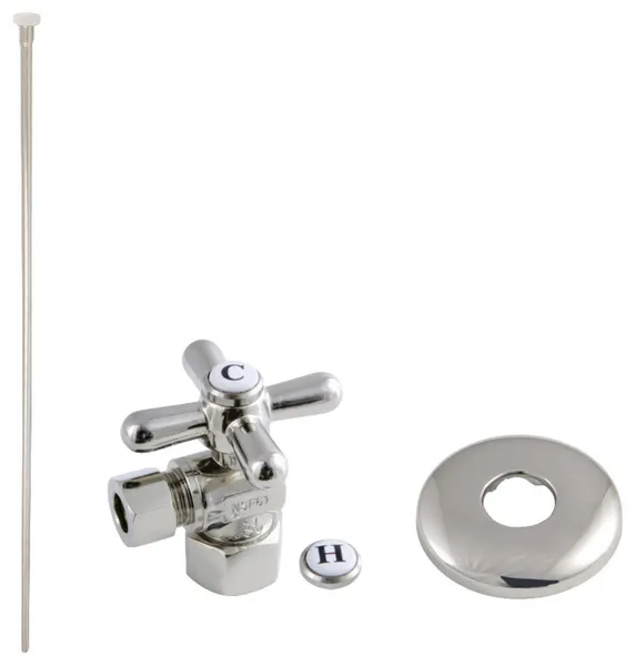 Kingston Brass KTK10.P Toilet Supply Kit - Polished Nickel