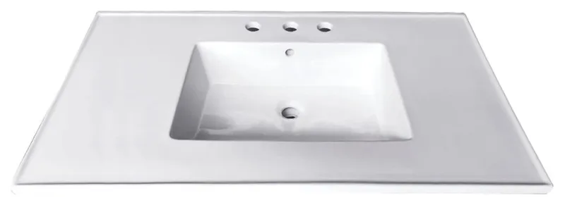 Kingston Brass LBT31227.34 Continental 31" X 22" Ceramic Vanity - White