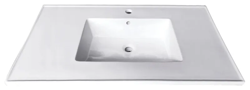 Kingston Brass LBT312271 Continental 31" X 22" Ceramic Vanity Top - White