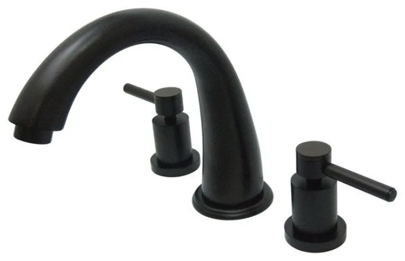 Kingston Brass Oil Rubbed Bronze Concord Two Handle Roman Tub Filler KS2365DL