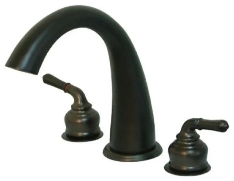 Kingston Brass Oil Rubbed Bronze Roman Two Handle Roman Tub Filler KS2365