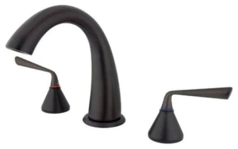 Kingston Brass Oil Rubbed Bronze Roman Two Handle Roman Tub Filler KS2365ZL