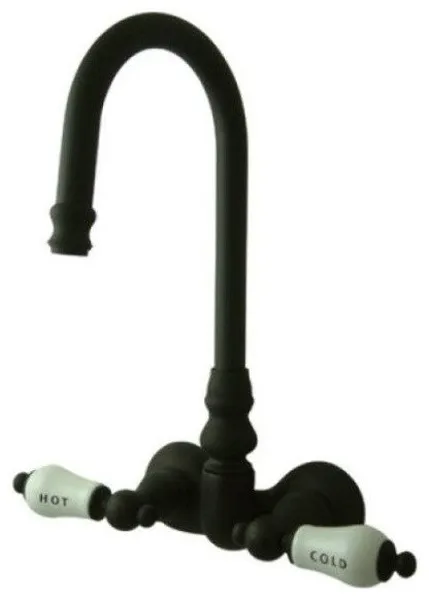 Kingston Brass Oil Rubbed Bronze Vintage Wall Mount Clawfoot Tub Filler CC73T5