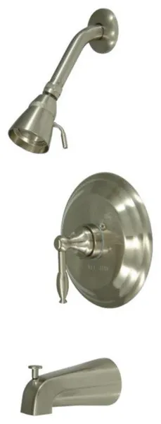 Kingston Brass One Lever Handle Water Saving Tub and Shower Faucet, GKB2638KL
