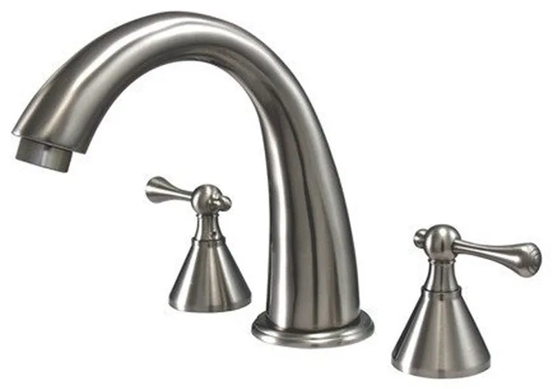 Kingston Brass Satin Nickel English Country Two Handle Roman Tub Filler KS2368BL
