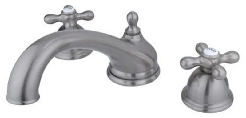 Kingston Brass Satin Nickel Vintage Two Handle Roman Tub Filler KS3358AX