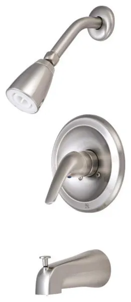 Kingston Brass Single Lever Handle Tub and Shower Faucet, GKB538L