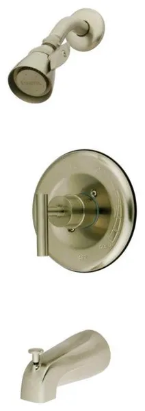 Kingston Brass Single Lever Handle Tub and Shower Faucet, KB6638CML