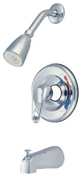 Kingston Brass Single Loop Handle Water Saving Tub and Shower Faucet, GKB691T