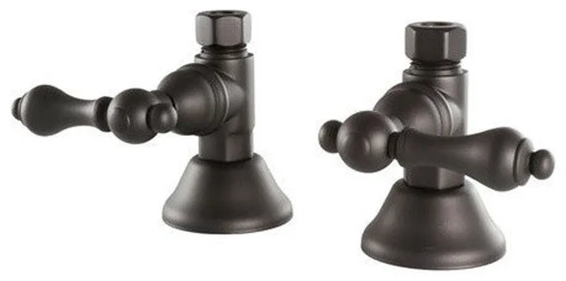 Kingston Brass Straight Stop Shut Off Valve, Oil Rubbed Bronze