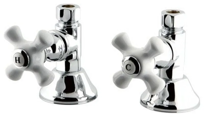 Kingston Brass Straight Stop Shut Off Valve, Polished Chrome