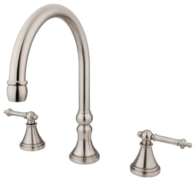 Kingston Brass Templeton Roman Tub Faucet, Brushed Nickel