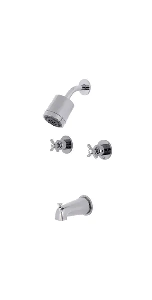 Kingston Brass Two-Handle Tub and Shower Faucet, Polished Chrome