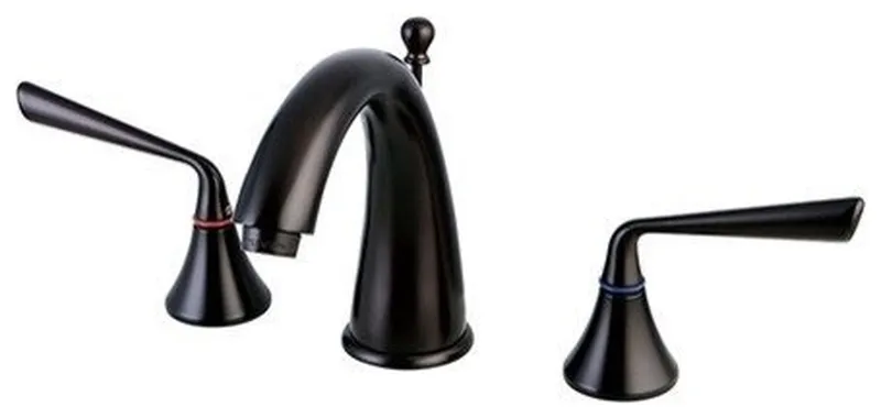 Kingston Brass Widespread Bathroom Faucet With Brass Pop-Up, Oil Rubbed Bronze
