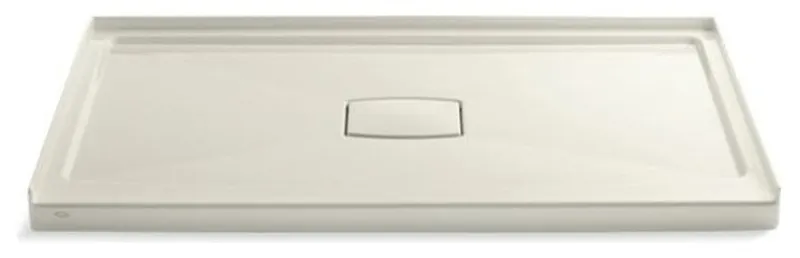 Kohler Archer 60" X 36" Center Drain Shower Base w/ Removable Cover, Biscuit