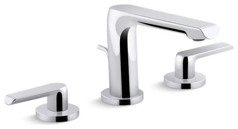 Kohler Avid Widespread Bathroom Sink Faucet, Polished Chrome