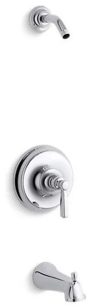 Kohler Bancroft Bath/Shower Valve Trim, Less Showerhead, Polished Chrome