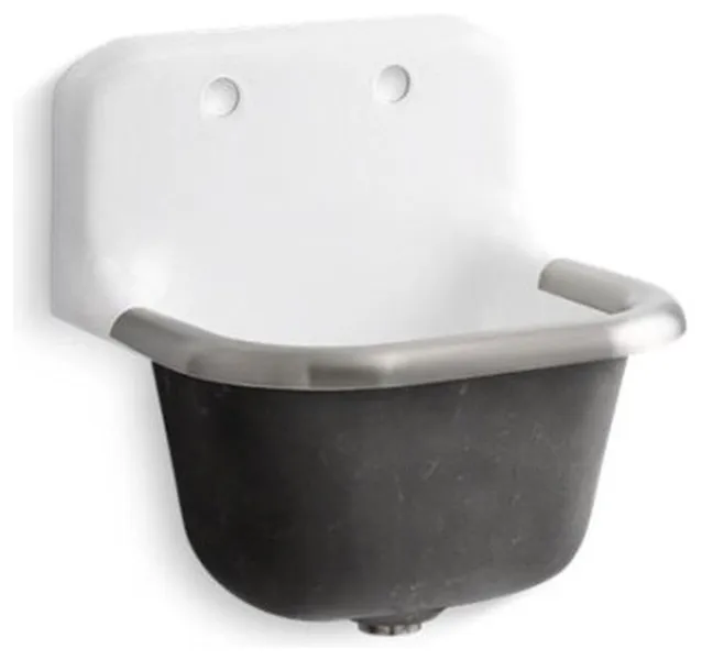 Kohler Bannon 22-1/4" X 18-1/4" Sink w/ Rim Guard & Back Drilled On 8" Centers