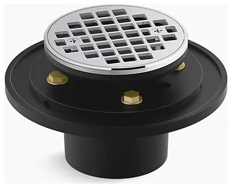 Kohler Clearflo Round Brass Tile-in Shower Drain