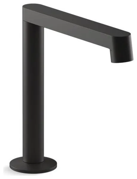 Kohler Components Bathroom Sink Spout With Row Design, Matte Black