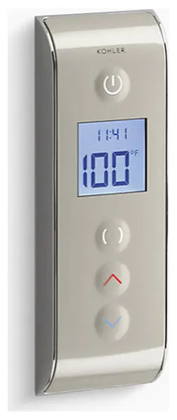 Kohler Dtv Prompt Digital Shower Interface, Satin Nickel With Polished Chrome