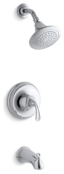 Kohler Forte Sculpted Bath/Shower Valve Trim w/ 2.5 GPM Showerhead