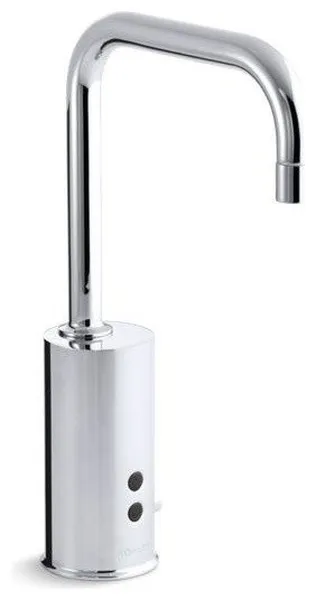 Kohler Gooseneck Touchless Hybrid Energy Cell-Powered Faucet, Polished Chrome