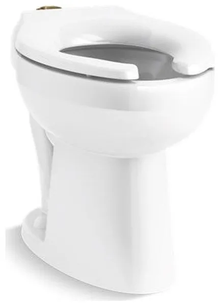 Kohler Highcliff Ultra Top Spud Bowl With Bedpan Lugs, White