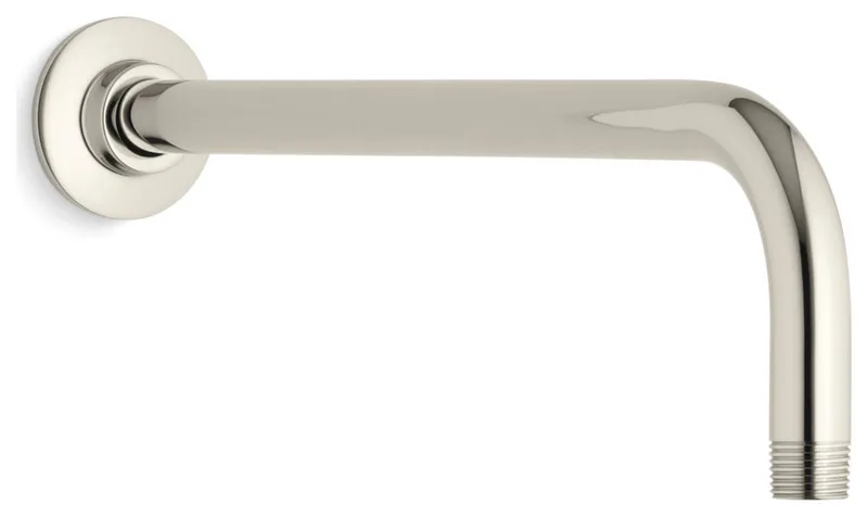 Kohler K-10124 14" Wall Mounted Shower Arm and Flange - Polished Nickel